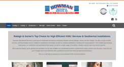 Desktop Screenshot of bowmanmechanicalservices.com