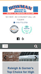 Mobile Screenshot of bowmanmechanicalservices.com